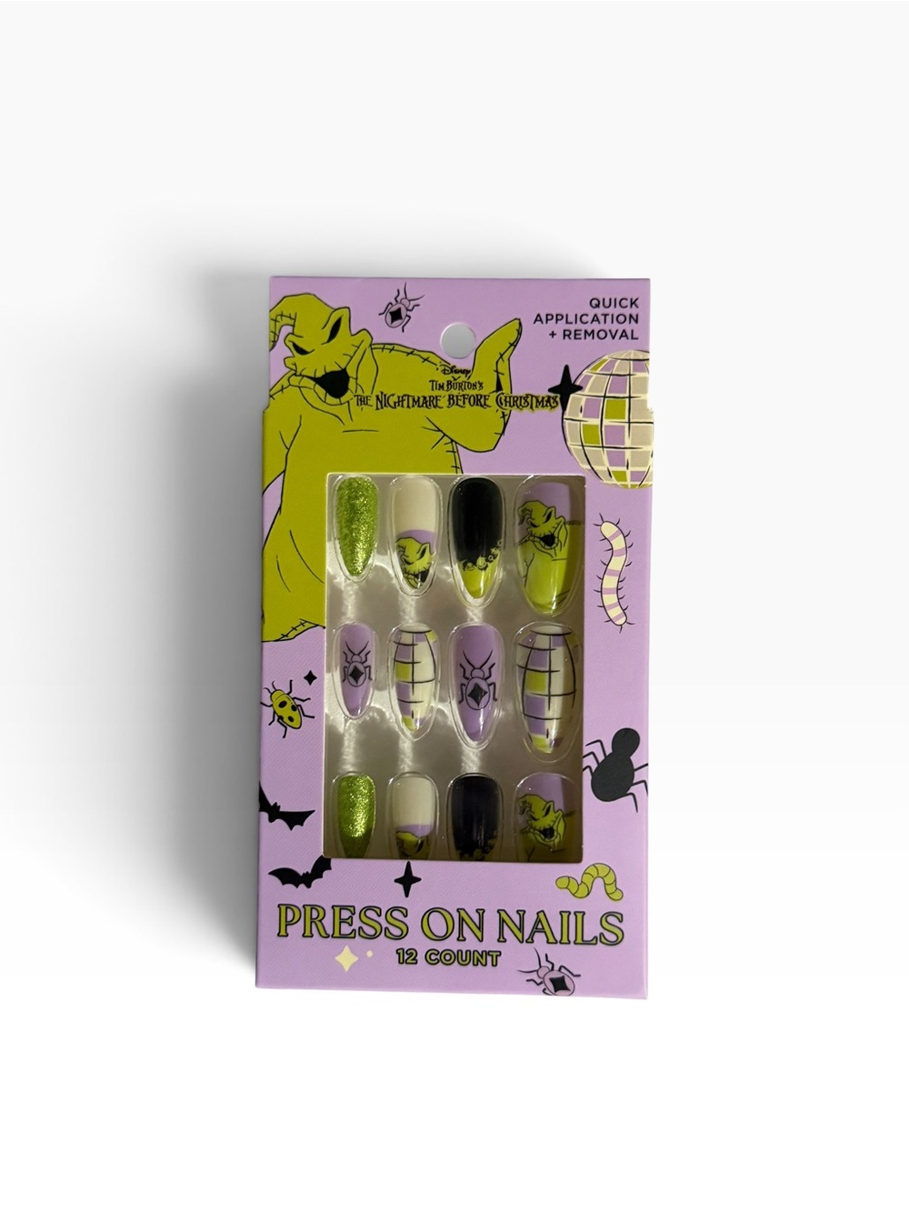 Disney Nightmare Before Christmas Press On Nails 4 Pack Jack Sally Oogie Zero - Picture 6 of 9